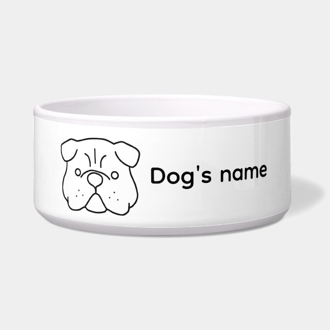 A simple customisable cute dog design (Front)