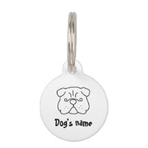 A simple customisable cute dog design