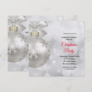 A simple elegant Christmas party invitation
