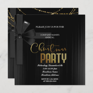 A Simple  Elegant Christmas Party Invitation 