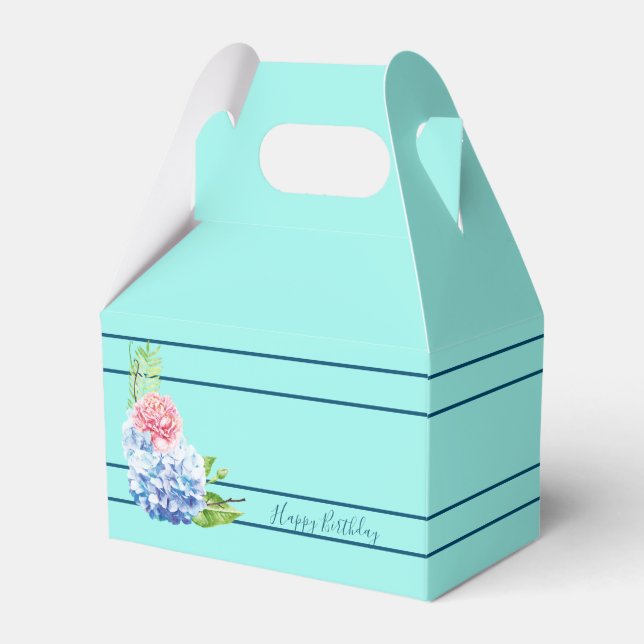 A Simple Floral Design Favour Box (Front Side)