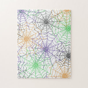 A Simple Halloween Spider's Web Pattern Jigsaw Puzzle