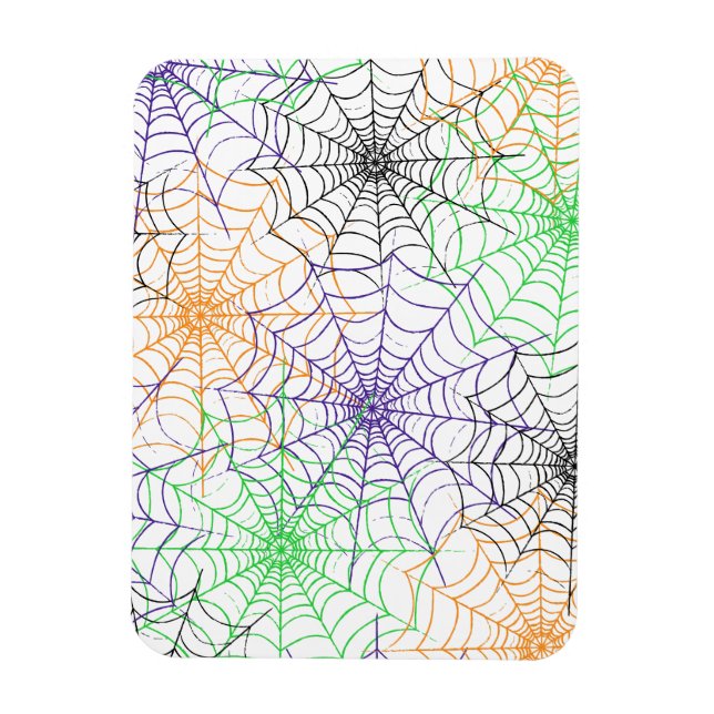 A Simple Halloween Spider's Web Pattern Magnet (Vertical)