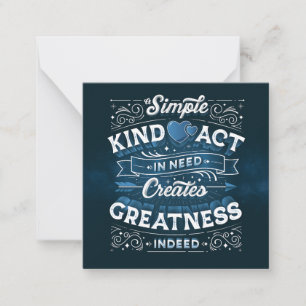 A Simple Kind Act Stationery Note card