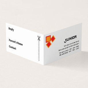 A Simple let's stay over Kids Business Card