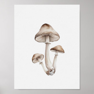 A simple mushroom poster