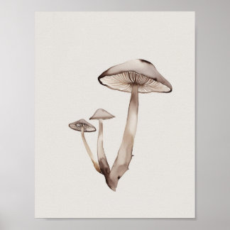 A simple mushroom poster
