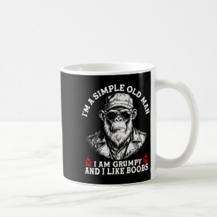 A simple old man am grumpy and like (on back) coffee mug