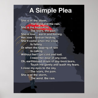 A simple plea poster