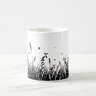 A Simple Silhouette Grass Coffee Mug