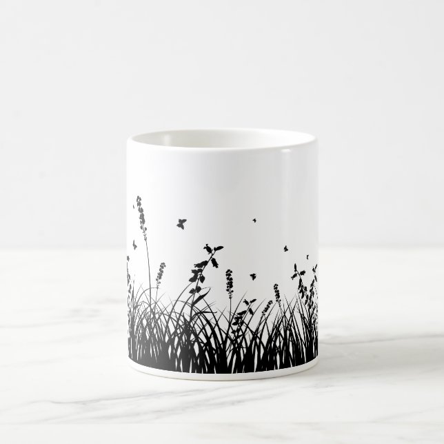 A Simple Silhouette Grass Coffee Mug (Center)