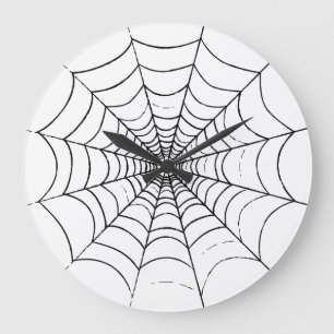 A Simple Spider's Web Large Clock