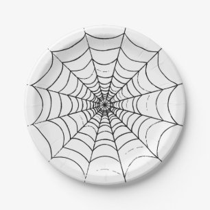 A Simple Spider's Web Paper Plate