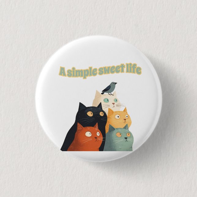 A simple sweet life0001 3 cm round badge (Front)