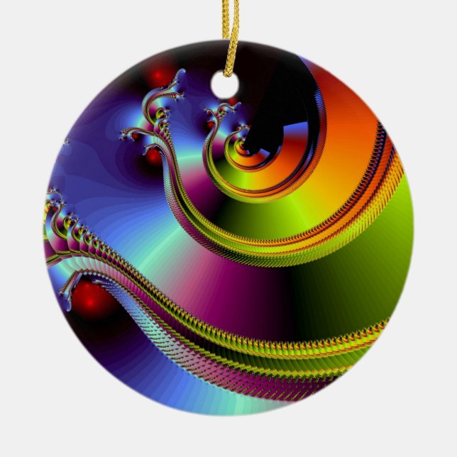 A Simple Twist of Fate Ceramic Ornament (Front)