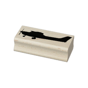 A single-engine aeroplane rubber stamp
