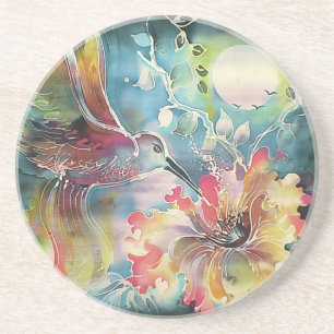 A Single Hummingbird Coaster