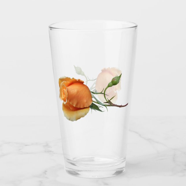 A single rose cutting    glass (Front)