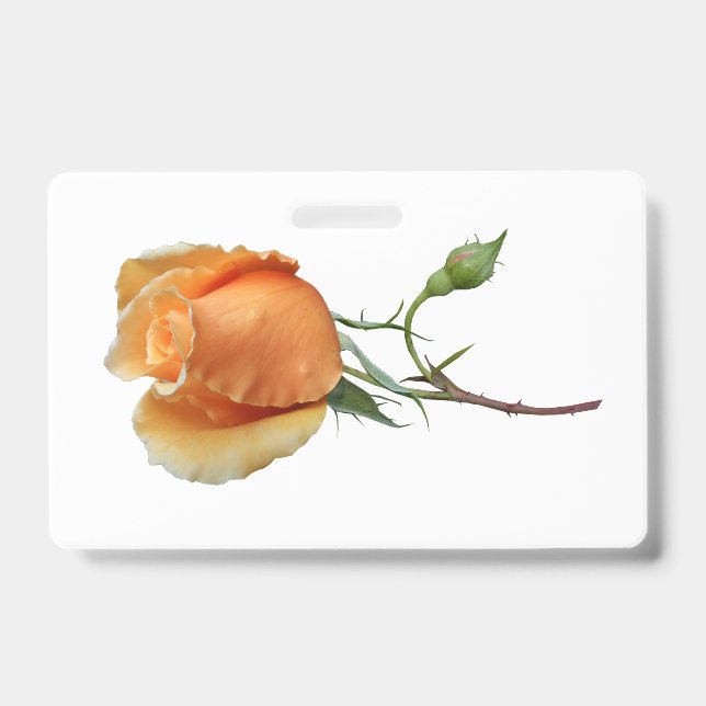 A single rose cutting     ID badge (Front)