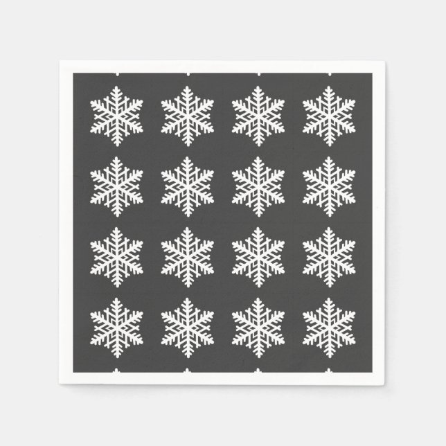A Single Snowflake Napkin (Front)