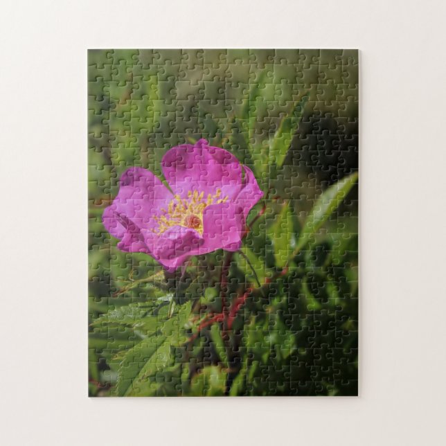 A Single Wild Rose Jigsaw Puzzle (Vertical)