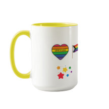 A SIP OF PRIDE, LGBTQ HAPPY TO BE ME CERAMIC MUG