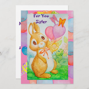 A Sister's Birthday Greetings Card 