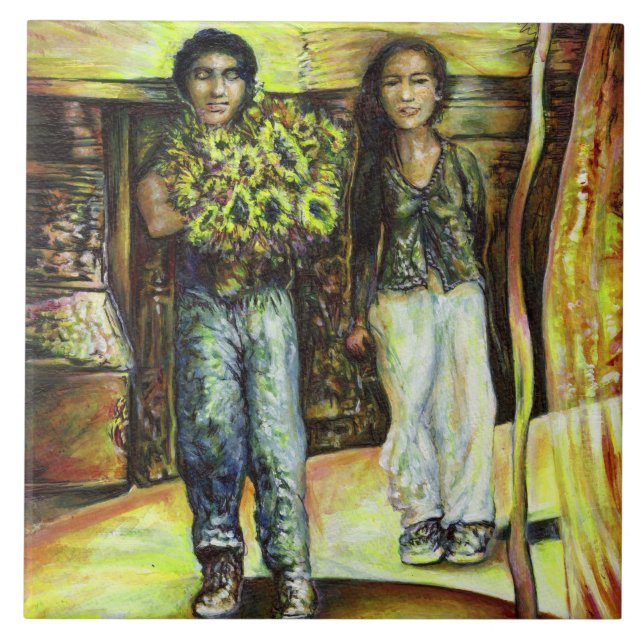 A Sistine ChapeI Phase of a ChaIIenge  Ceramic Tile (Front)