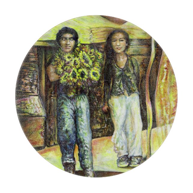 A Sistine ChapeI Phase of a ChaIIenge  Cutting Board (Front)