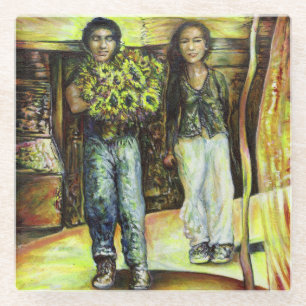 A Sistine ChapeI Phase of a ChaIIenge  Glass Coaster