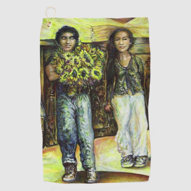 A Sistine ChapeI Phase of a ChaIIenge  Golf Towel (Front)