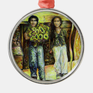 A Sistine ChapeI Phase of a ChaIIenge Metal Ornament