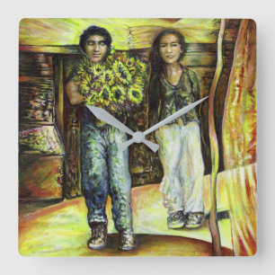 A Sistine ChapeI Phase of a ChaIIenge  Square Wall Clock