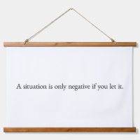 A Situation Wood Topped Wall Tapestry