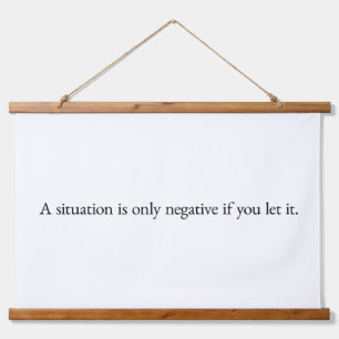 A Situation Wood Topped Wall Tapestry