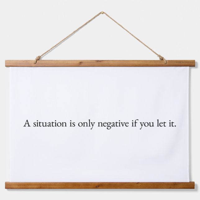 A Situation Wood Topped Wall Tapestry (Front)
