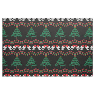 A skeletal christmas sweater fabric