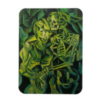 A Skeleton Embracing A Zombie Halloween Horror
