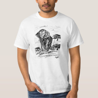 A Sketch of a Wild African Elephant T-Shirt