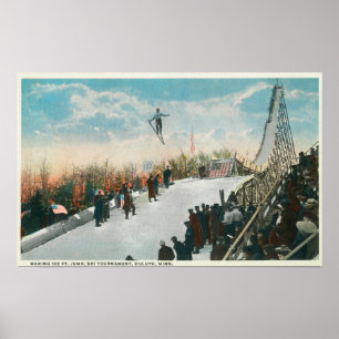 A Ski Tournament Jump Poster