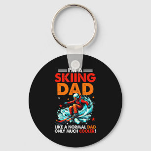 A skiing dad definition much cooler funny father's key ring