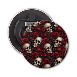 A Skull and Roses Series Design 10 Bottle Opener