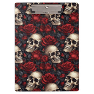 A Skull and Roses Series Design 10 Clipboard