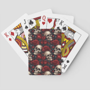 A Skull and Roses Series Design 10 Playing Cards