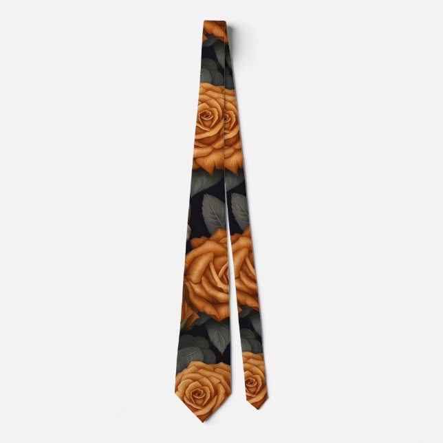 A Skull and Roses Series Design 11 Tie (Front)