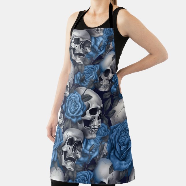 A Skull and Roses Series Design 12 Apron (Insitu)