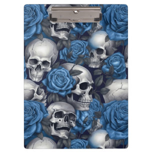 A Skull and Roses Series Design 12 Clipboard