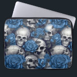 A Skull and Roses Series Design 12 Laptop Sleeve<br><div class="desc">A Skull and Roses Series Design ~ perfect for decoupage or to adorn a gift.
See The Tissue Paper Store for more Tissue Papers in many colours
https://www.zazzle.com/store/tissue_paper_store/products</div>