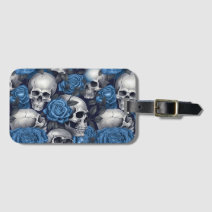 A Skull and Roses Series Design 12 Luggage Tag
