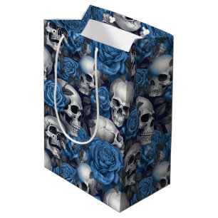 A Skull and Roses Series Design 12 Medium Gift Bag